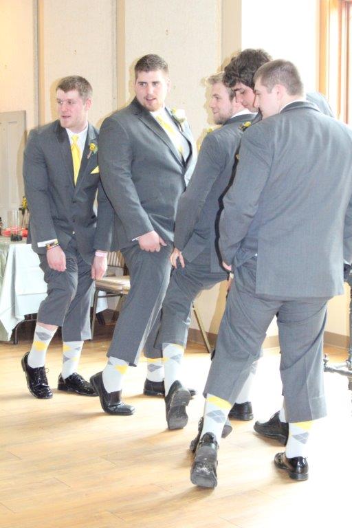 silver gray gold yellow socks