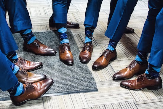 black blue groomsmen socks