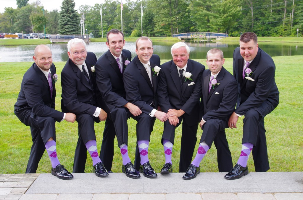 lavender groomsmen sock