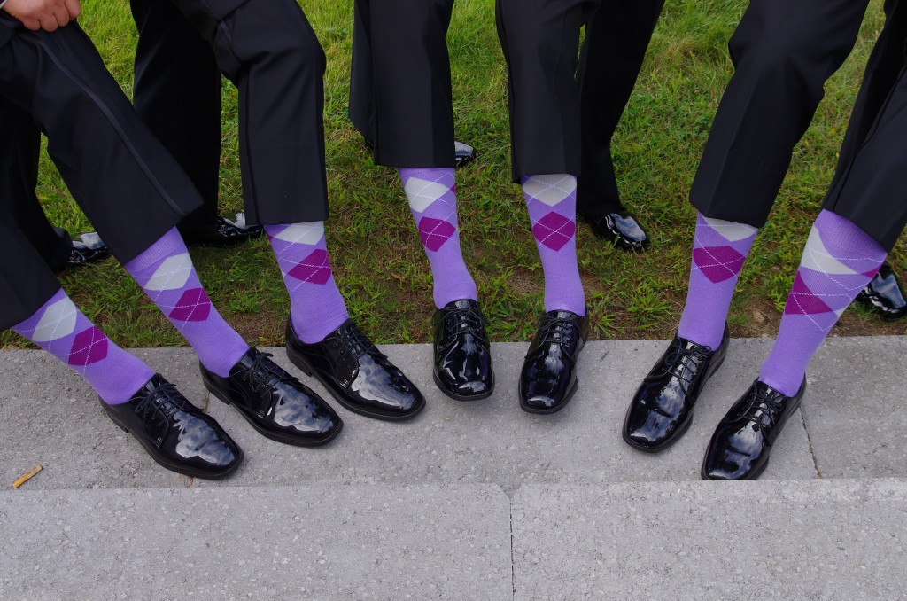 lavender purple groomsmen socks
