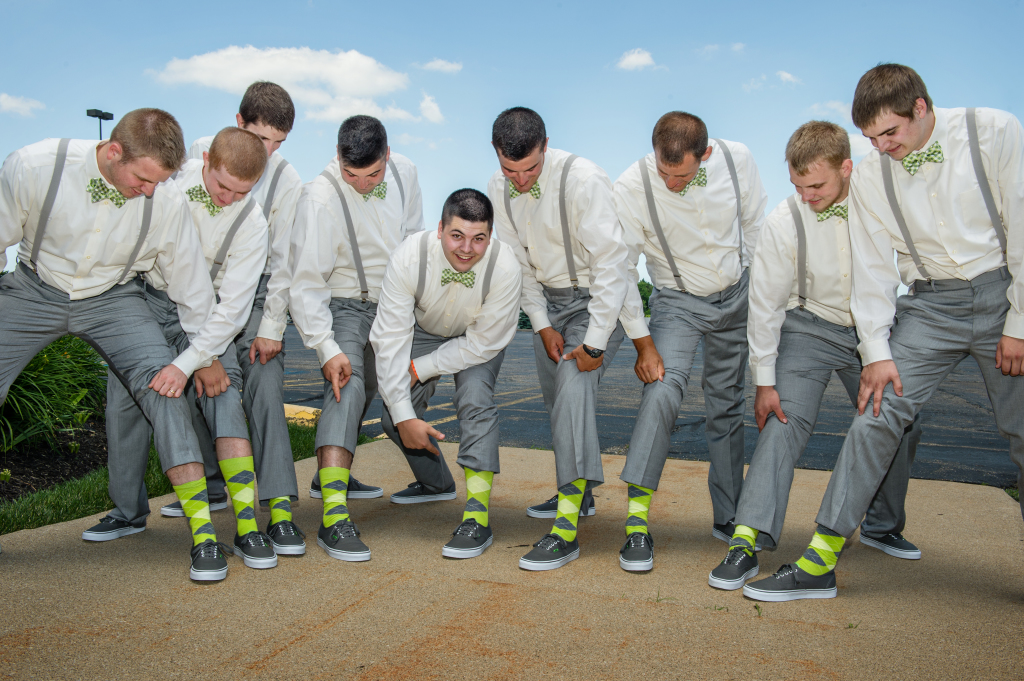 lime green argyles groomsmen socks