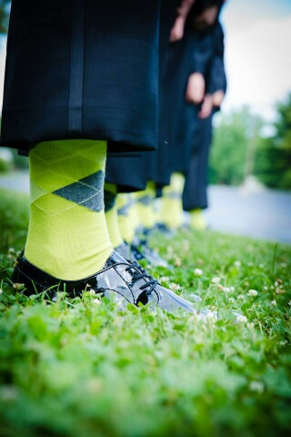 lime_green_groomsmen_socks_with_tux
