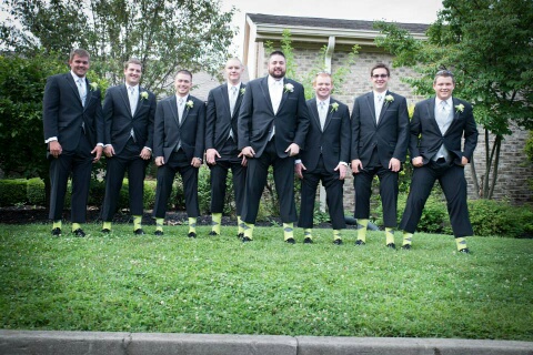 picture_of_groomsmen_lime_green_socks