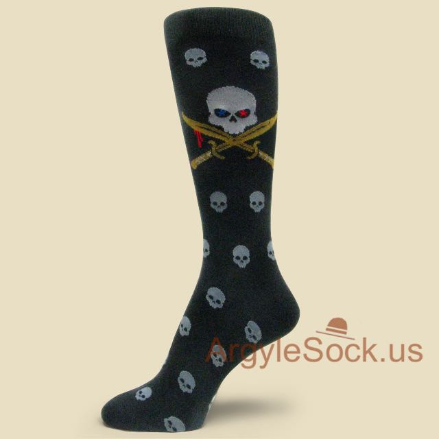 Jolly Roger Black Socks for Men