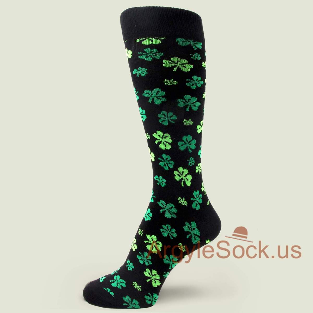 Premium Quality St. Patricks Day Irish Shamrock Mens Dress Socks