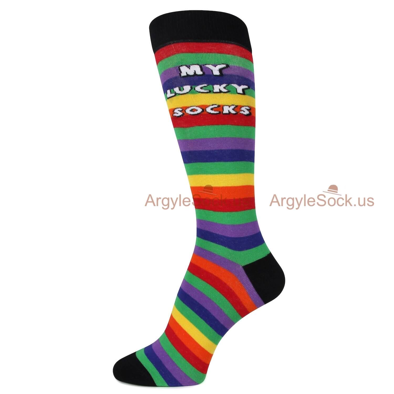 Rainbow Themed Socks For Men