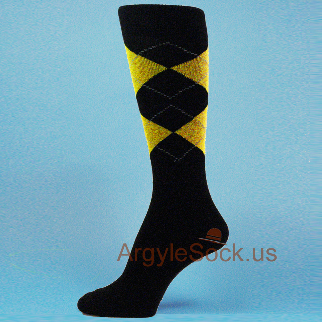 Black & Yellow Groomsmen Socks