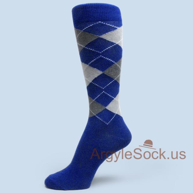 royal blue men's dress socks