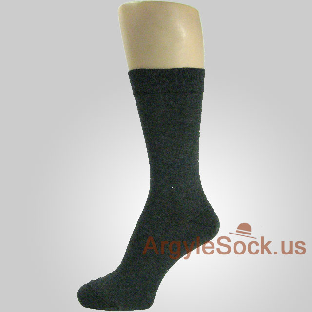Charcoal Gray Dress Socks for Men