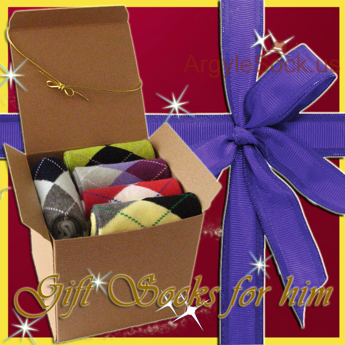 Gift Idea for Husband Boyfriend Men's Dress Sock Present Box H