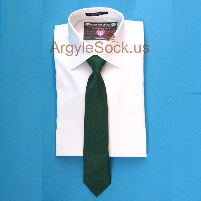 Dark Green 2.75" SLIM Necktie for Groomsmen