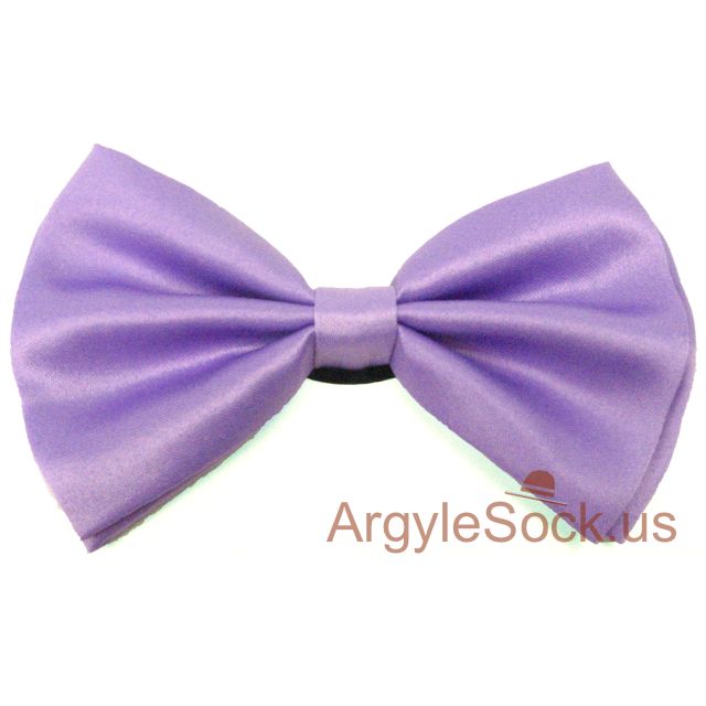 Light Violet Bow Tie with elastic back strap for Groomsmen