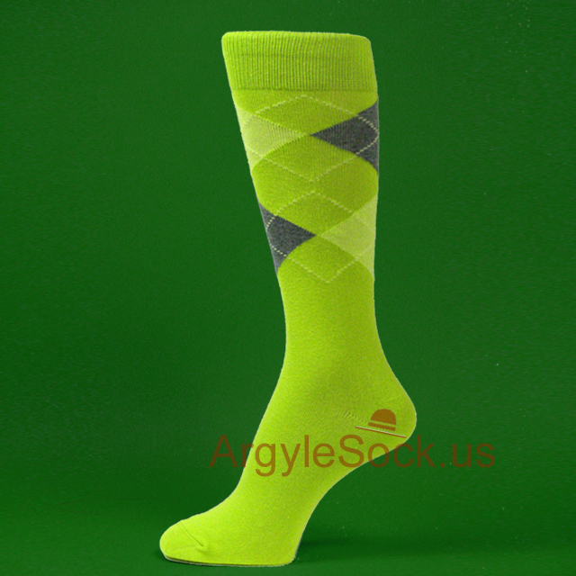 mens lime green socks