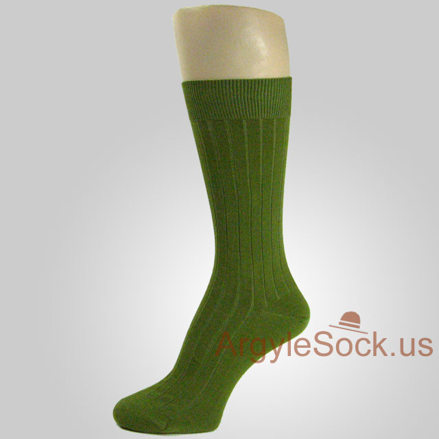lime green men's dress socks mid calf size 10-13