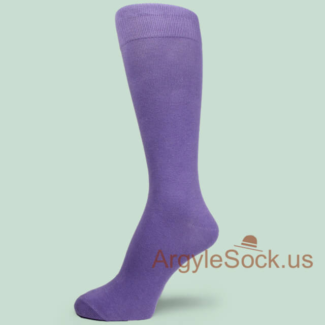 Lavender Premium Quality Soft Cotton Men's/Groomsmen's Socks
