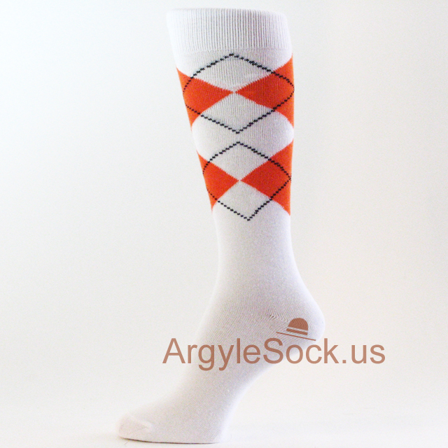 Orange Groomsmen Socks