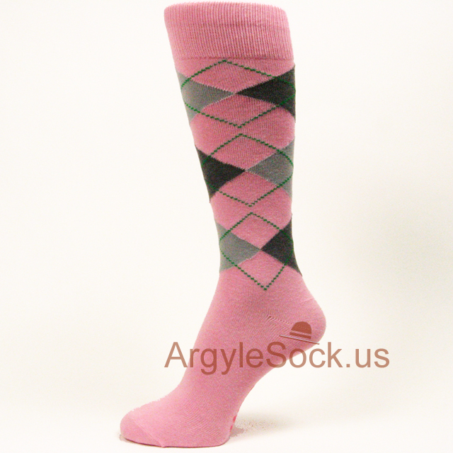 mens pink dress socks