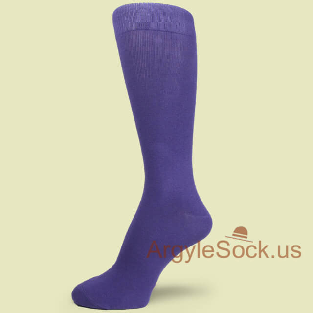 Royal Purple Quality Soft Cotton Men's/Groomsmen Dress Socks