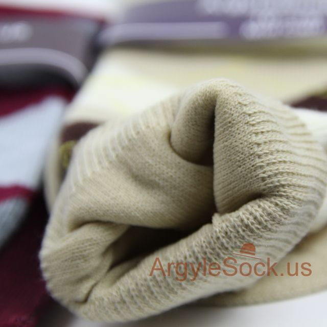 MA041 khaki beige brown men's dress socks