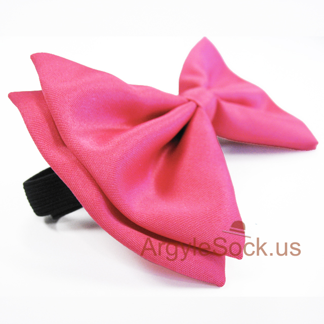mens hot pink bow tie
