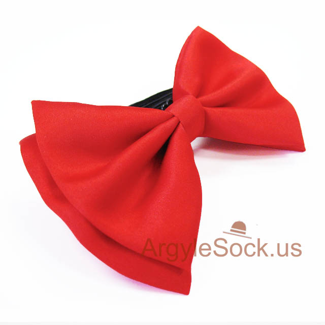 red wedding bow tie