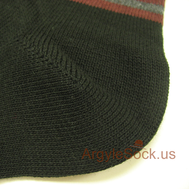 black maroon gray striped mens socks