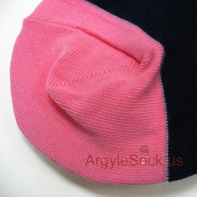 pink navy blue mens sock