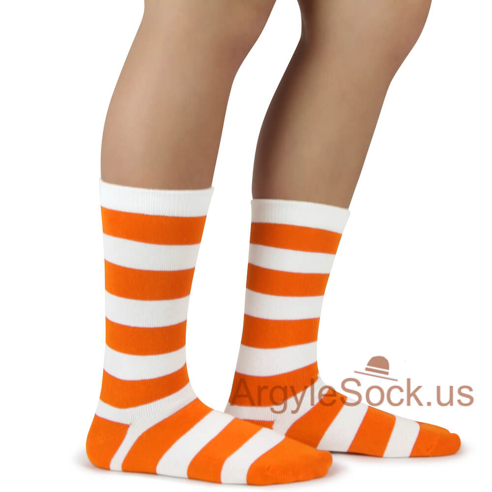 MA127J-white-orange-kids-socks