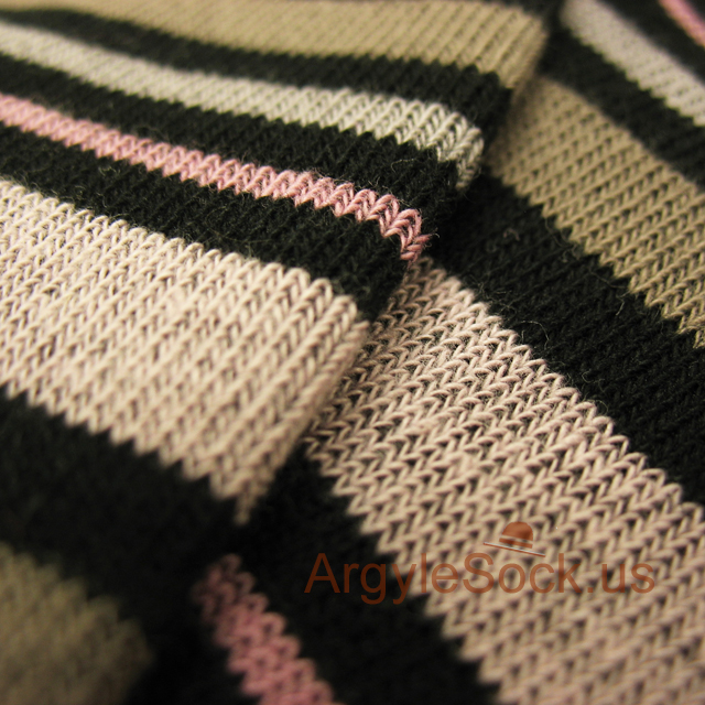 light pink grey black stripes mens socks