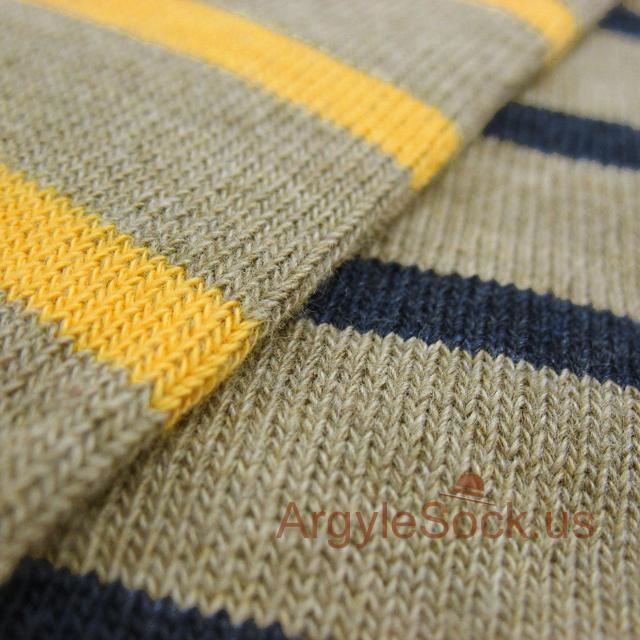 yellow striped mens socks