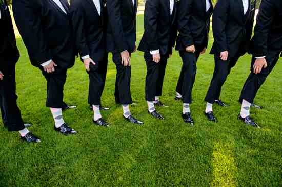 light pink grey groomsmen socks