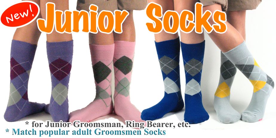 new junior groomsmen/ring bearer socks
