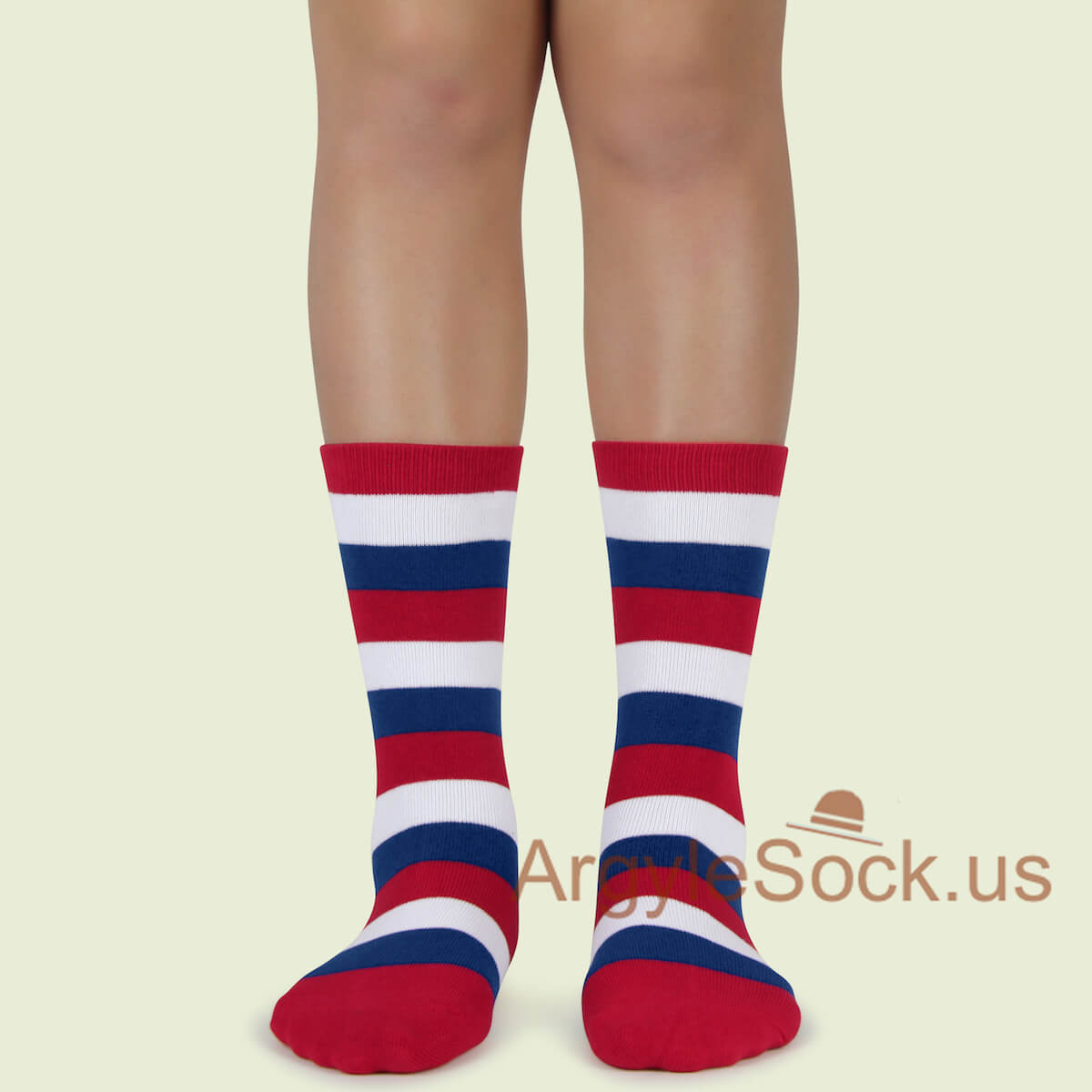 Blue White and Red Junior Groomsmen/Ring Bearer Socks