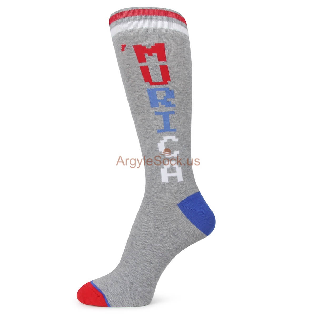 Grey Murica Printed Socks for Men