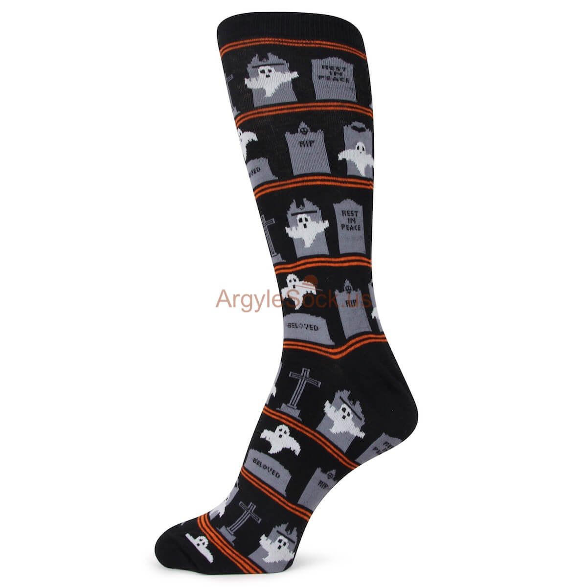 Spooky Night Ghost Themed Foot Apparel for Men