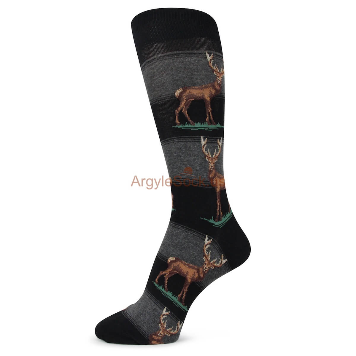 Reindeer Themed High Socks For Men