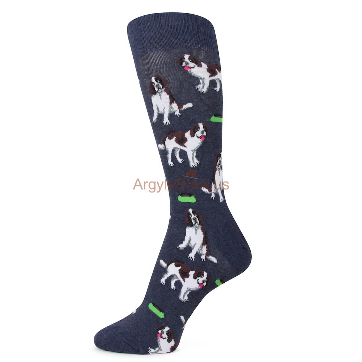 St. Bernard Themed Socks for Men