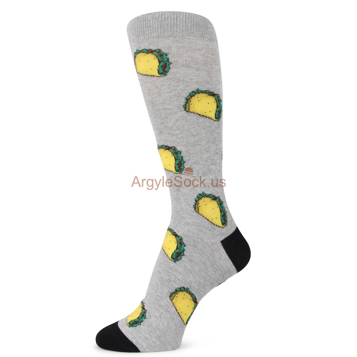 Crispy Taco Themed Socks for Men
