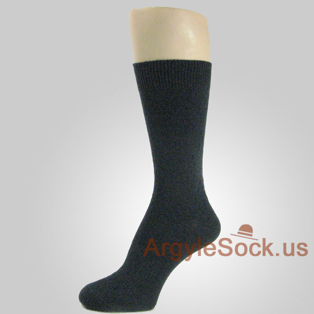 Black Socks for Men with Texture
