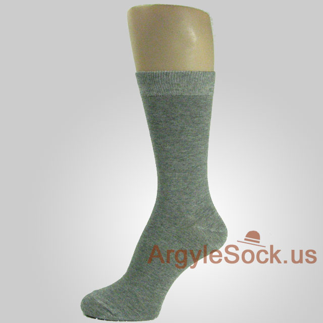 Light Gray Dress Socks for Men