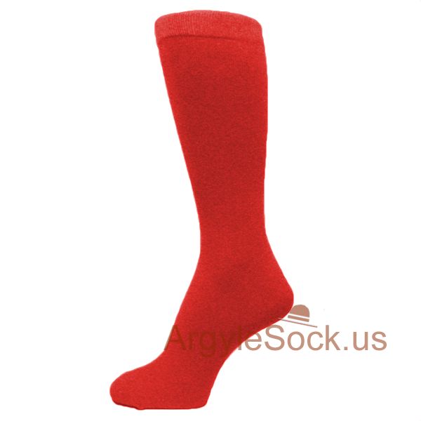 Red Men's Dress Socks