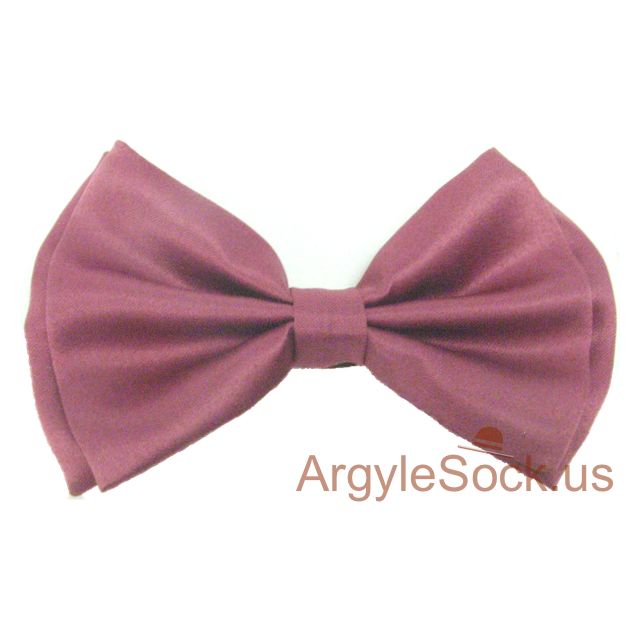 Red Wood Mans/Groomsmen Bow Tie with elastic back strap