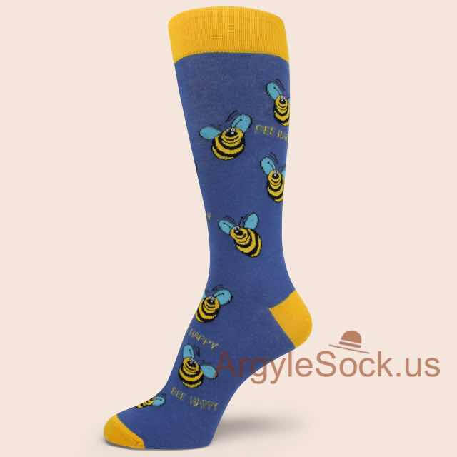 BEE HAPPY Men's Dress Socks
